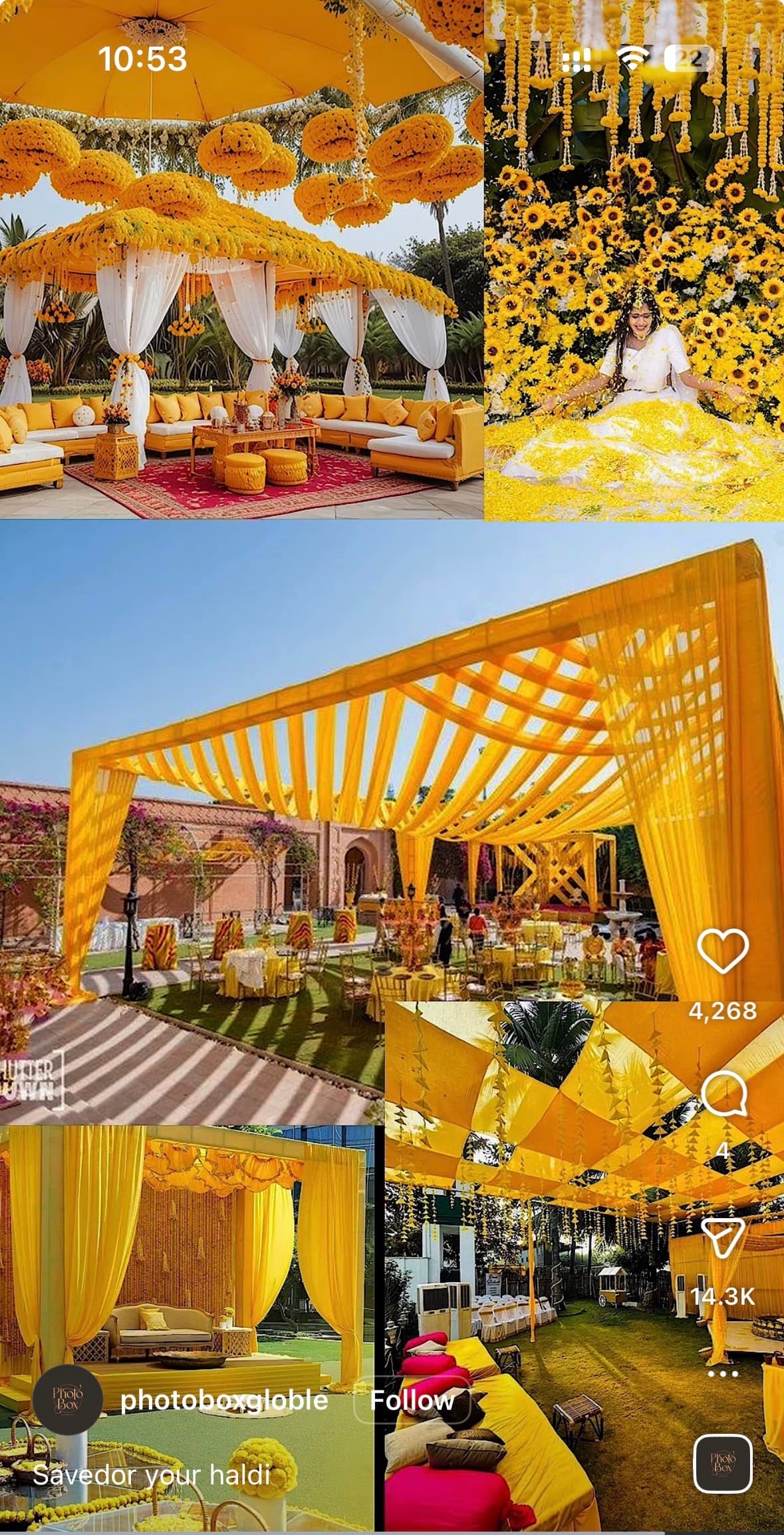 Destination wedding setup